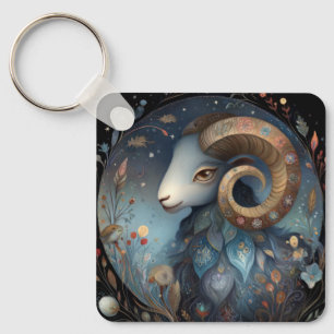 Widder Zodiac Sternzeichen Astrologie Mystischer G Schlüsselanhänger