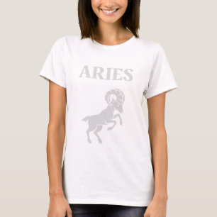 Widder-Zodiac-Symbol Minimale Astrologie-Kunst T-Shirt