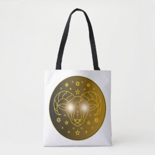 Widder-Zodiak-Emblem Minimales Himmelssymbol