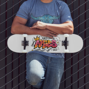 Widder-Zodiak-Graffiti Skateboard