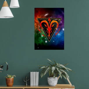 Widder Zodiaque Geschenk Astrologie Poster
