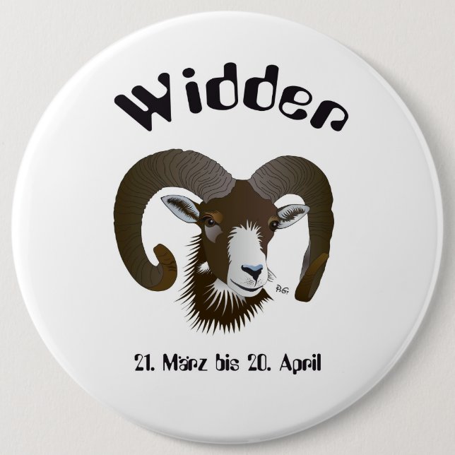 Widdertasten Button (Vorderseite)