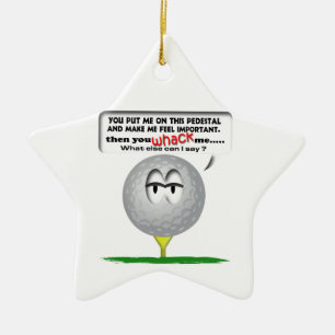 Widdle Ball-Golfverzierung Keramik Ornament