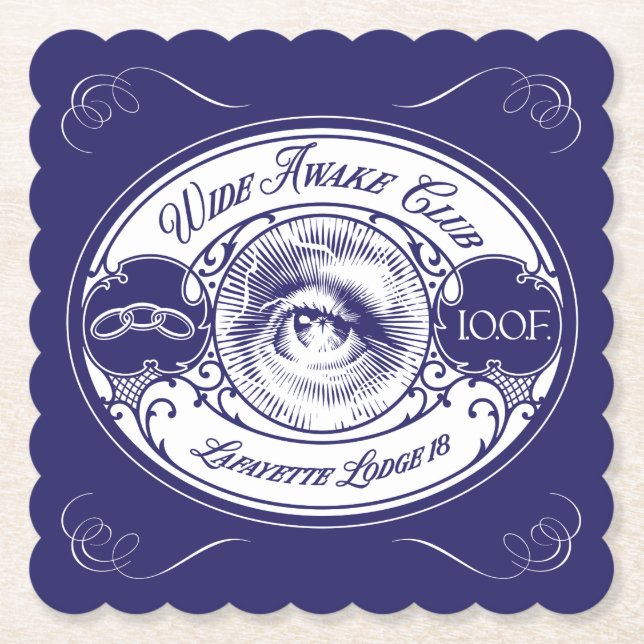 Wide Awake Club Achterbahn Untersetzer (Vorderseite)