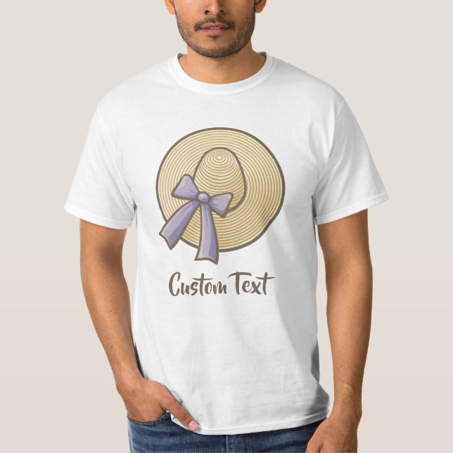 Wide Brimmed Hat Beige T-Shirt (Vorderseite)