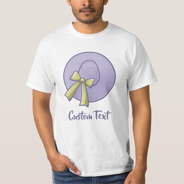 Wide Brimmed Hat Lilac T-Shirt (Vorderseite)