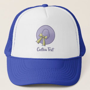 Wide Brimmed Hat Lilac Truckerkappe