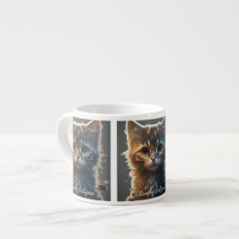Wide Eye Tortoiseshell Kitten Spezielle Tasse