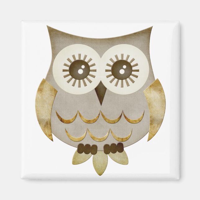 Wide Eyes Owl Magnet (Vorne)