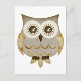 Wide Eyes Owl Postkarte