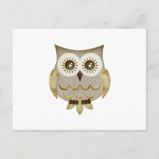 Wide Eyes Owl Postkarte