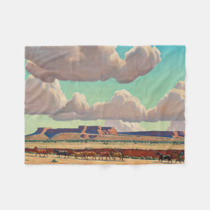 Wide Lands der Navajo von Maynard Dixon Fleecedecke
