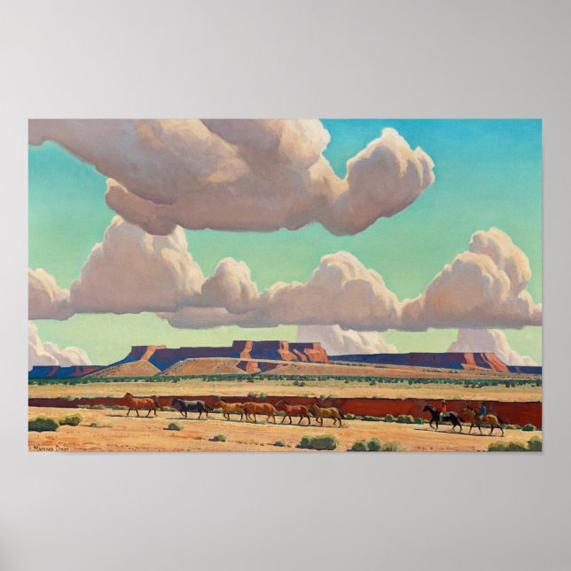 Wide Lands der Navajo von Maynard Dixon Poster (Vorne)