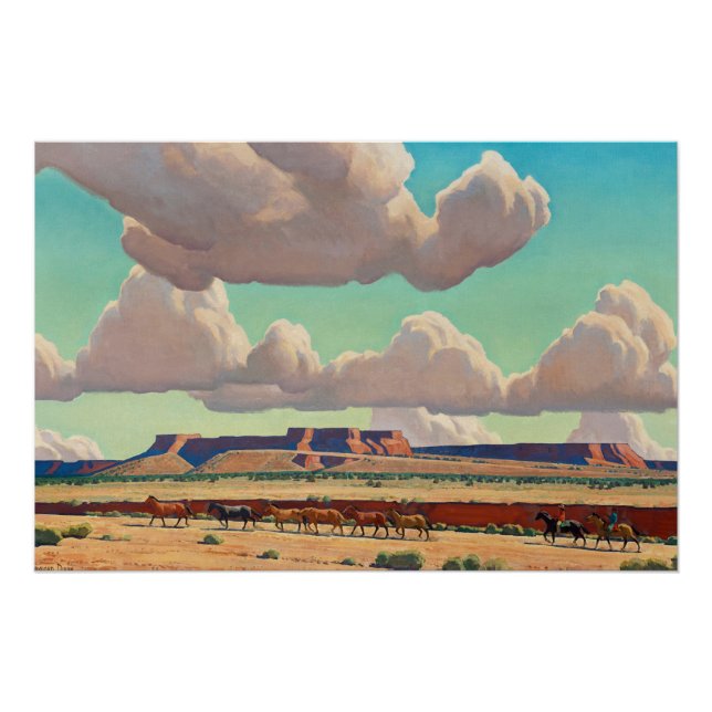 Wide Lands der Navajo von Maynard Dixon Poster (Vorderseite)