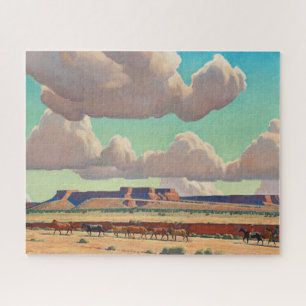Wide Lands der Navajo von Maynard Dixon Puzzle