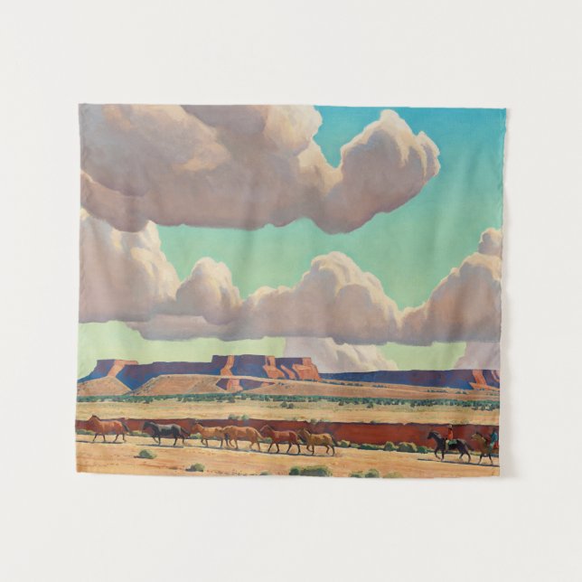 Wide Lands der Navajo von Maynard Dixon Wandteppich (Vorderseite (Horizontal))