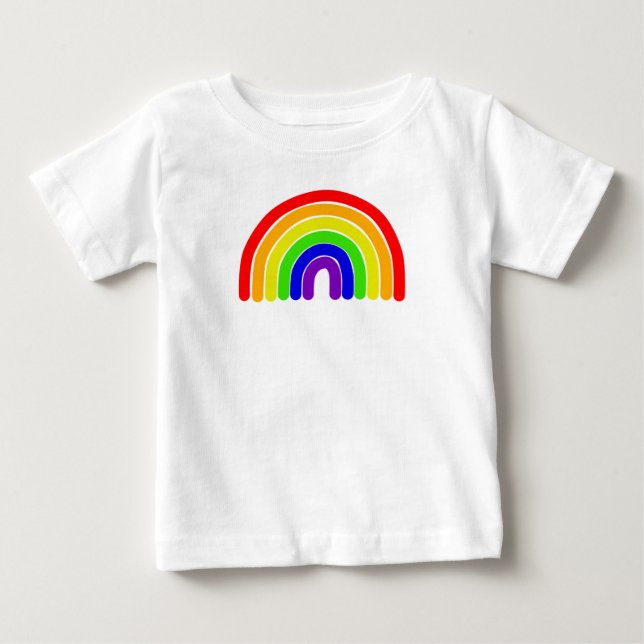 Wide Rainbow Baby T-shirt (Vorderseite)