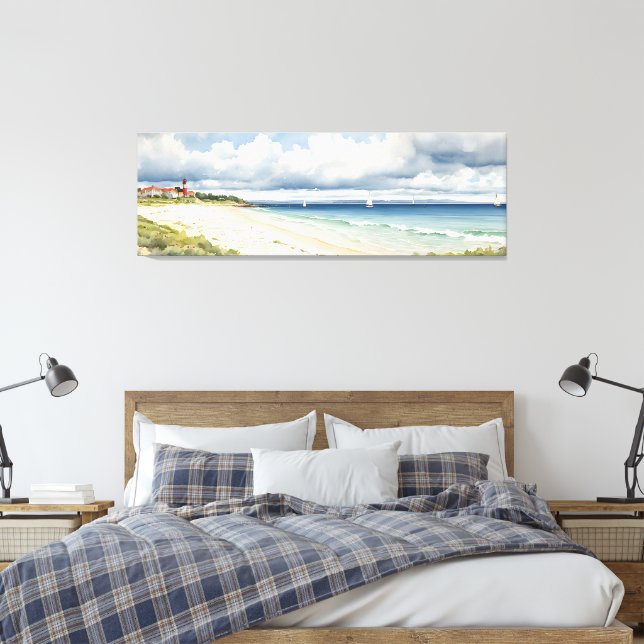 Wide Seascape "Norfolk lebt am Meer" Leinwanddruck (Insitu (Schlafzimmer))