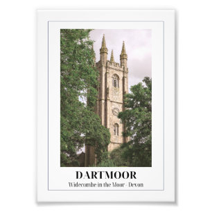 Widecombe in Moor, Dartmoor, Devon Fotodruck