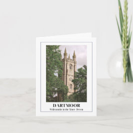 Widecombe in Moor, Dartmoor, Devon Karte