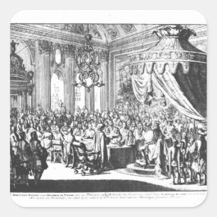 Widerruf des Edikts von Nantes Quadratischer Aufkleber