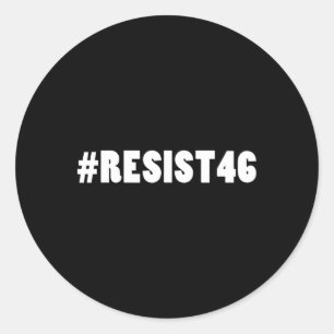 #widerstand46 Resist 46 Runder Aufkleber