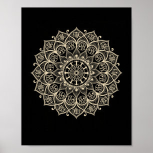 Widerstand 8647 Trump Mandala politischer Widersta Poster