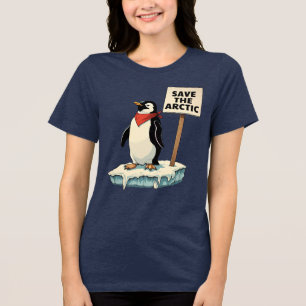 Widerstand: Der Pinguin kämpft gegen Zölle Tri-Blend Shirt