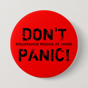 Widerstand fängt zu Hause Knopf an Button