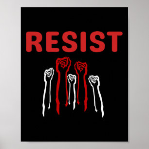 Widerstand Faust Sei Teil Des Widerstands Anti Tru Poster
