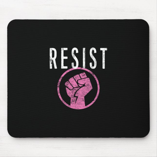 Widerstand Faust T-Shirt - Sei Teil des Widerstand Mousepad (Vorne)