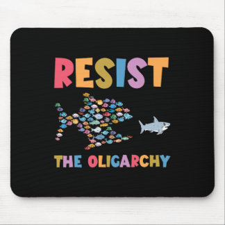 Widerstand gegen die Oligarchie Funny Fish Anti Tr Mousepad