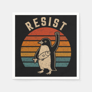 Widerstand gegen die Zölle gegen Pinguine Serviette