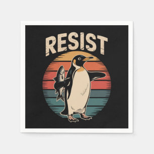 Widerstand gegen Pinguine Aktivismus Protest Tarif Serviette