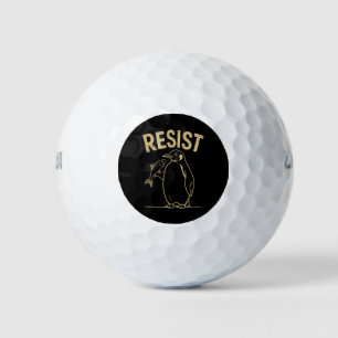 Widerstand gegen Pinguine-Aktivismus-Protest Vinta Golfball