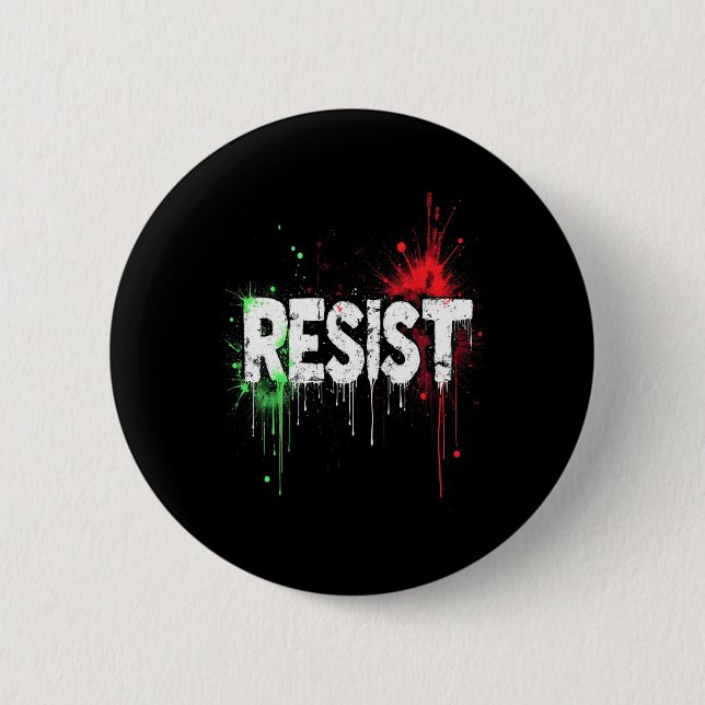 Widerstand gegen politischen Protest _1  Button (Vorderseite)