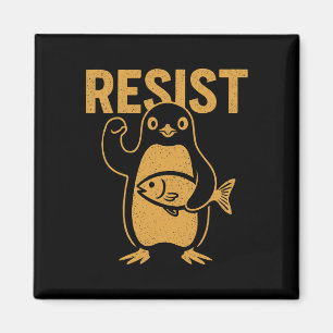 Widerstand gegen Rebellen Pinguin Protest gegen Zö Magnet