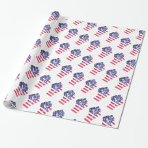 Widerstand gegen Trump: Fist amerikanischer Flag-D