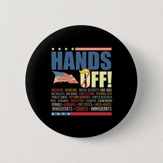 Widerstand gegen Trump gegen Protest Button (Vorderseite)