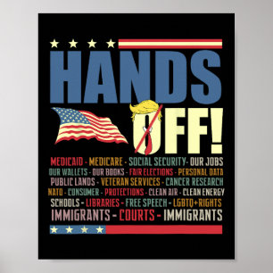 Widerstand gegen Trump gegen Protest Poster