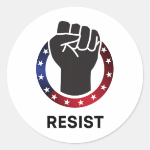 Widerstand gegen Trump Protest Politisch - Widerst Runder Aufkleber
