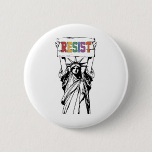 Widerstand gegen Trumps politischen Protest Button