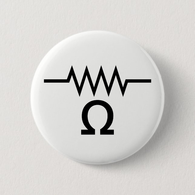 Widerstand in den Ohm Button (Vorderseite)