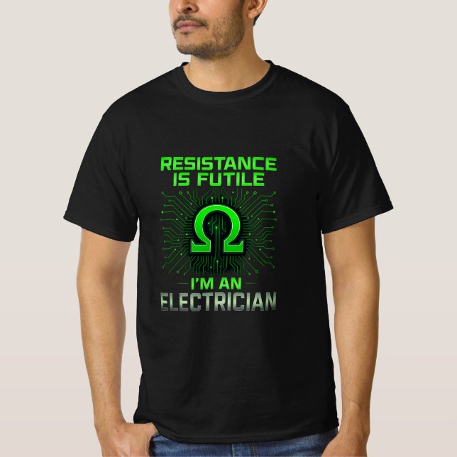 Widerstand ist der verschwenderische elektrische T T-Shirt (Vorderseite)