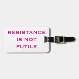 Widerstand ist nicht zwecklos gepäckanhänger