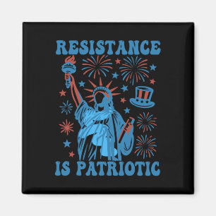 Widerstand Ist Patriotisch Statue Of Liberty 17. J Magnet