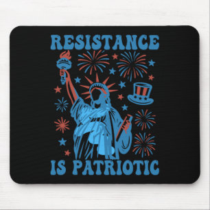 Widerstand Ist Patriotisch Statue Of Liberty 17. J Mousepad