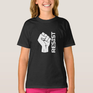 Widerstand mit Faust - in weiß 0002 T-Shirt