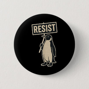 Widerstand Penguin Protest gegen Zölle Funny Graph Button
