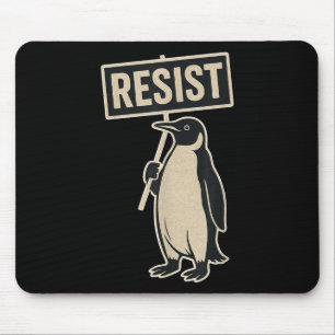 Widerstand Penguin Protest gegen Zölle Funny Graph Mousepad